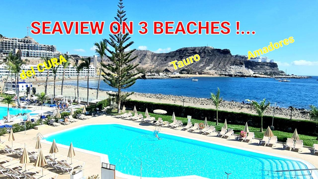 Oceanfront Deluxe-45M,Heated Pools,2Aircondition, 2Tv-65",Dishwasher,600Mb,Lift,Amadores View ! Плая-дель-Кура Экстерьер фото